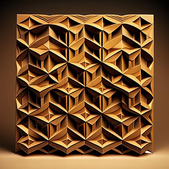 3D model st geometric pattern (STL)